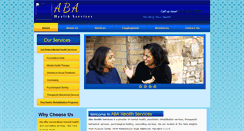 Desktop Screenshot of abahealthservices.com