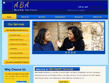 Tablet Screenshot of abahealthservices.com